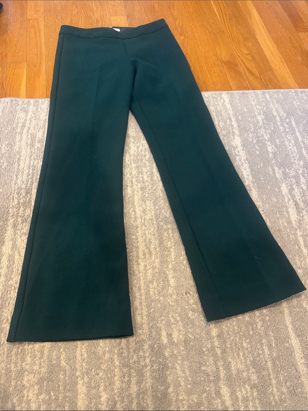 Trina Turk Wide-Leg Pants in Deep Teal evergreen Green